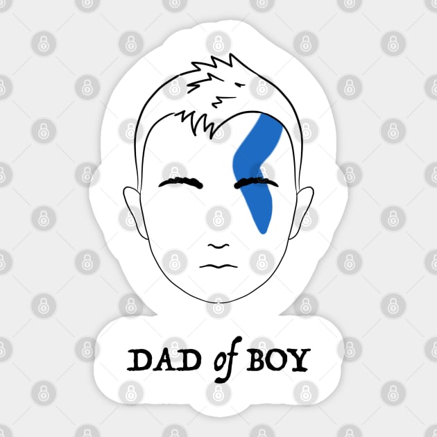 Dad of Boy Sticker by Yaalala